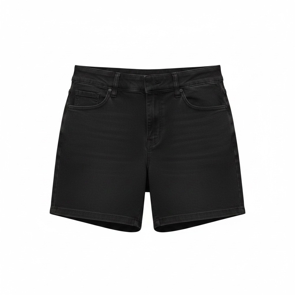 DKNY Jeans Womens Black Pull On High Rise 5-Pocket Shorts Size Medium